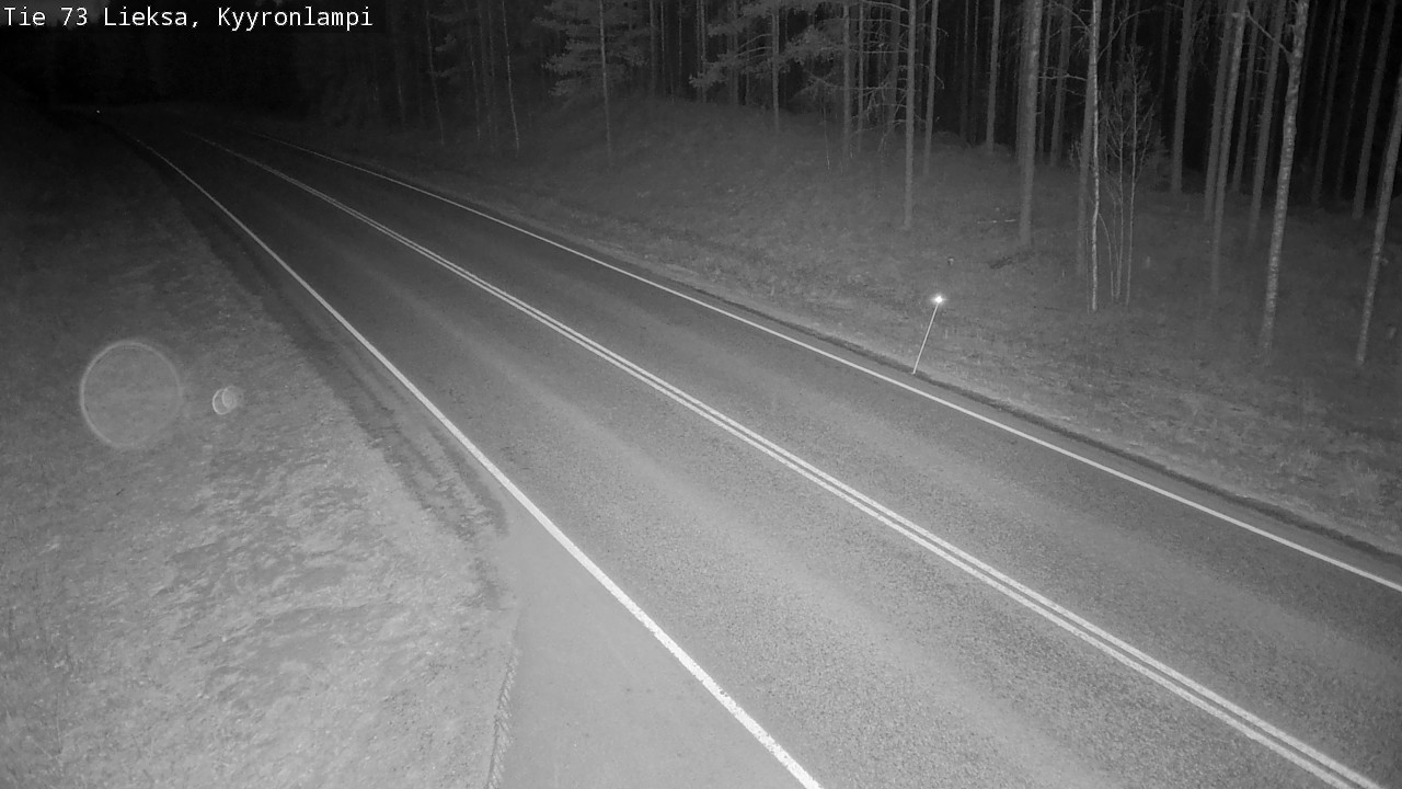 Weather Camera Image Väg 73 Lieksa, Kyyrönlampi, Lieksa, Pohjois-Karjala
