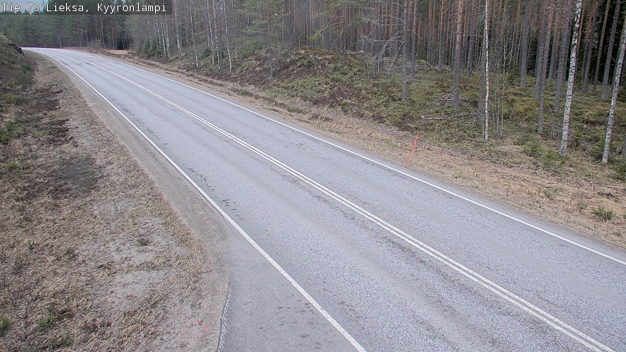 Weather Camera Image Väg 73 Lieksa, Kyyrönlampi, Lieksa, Pohjois-Karjala