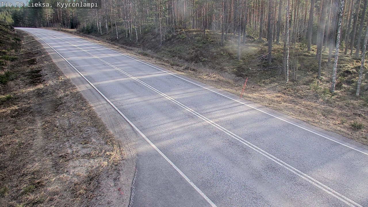 Weather Camera Image Väg 73 Lieksa, Kyyrönlampi, Lieksa, Pohjois-Karjala