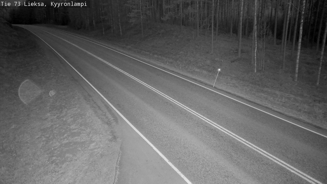 Weather Camera Image Väg 73 Lieksa, Kyyrönlampi, Lieksa, Pohjois-Karjala