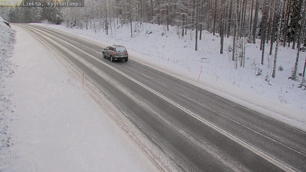Weather Camera Image Väg 73 Lieksa, Kyyrönlampi, Lieksa, Pohjois-Karjala