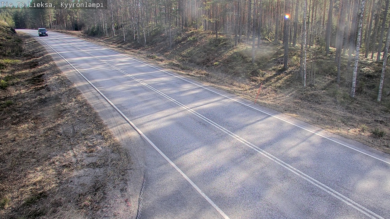 Weather Camera Image Väg 73 Lieksa, Kyyrönlampi, Lieksa, Pohjois-Karjala