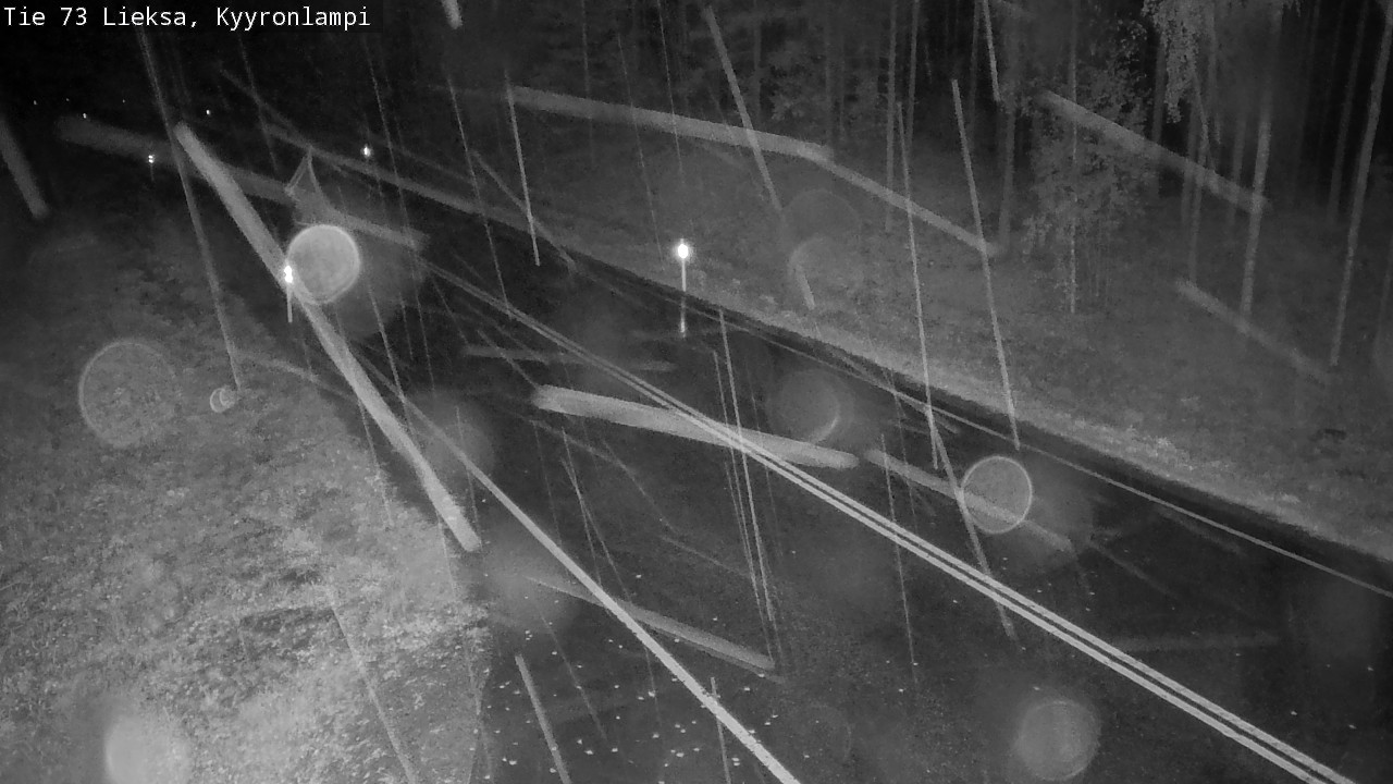 Weather Camera Image Road 73 Lieksa, Kyyrönlampi, Lieksa, Pohjois-Karjala