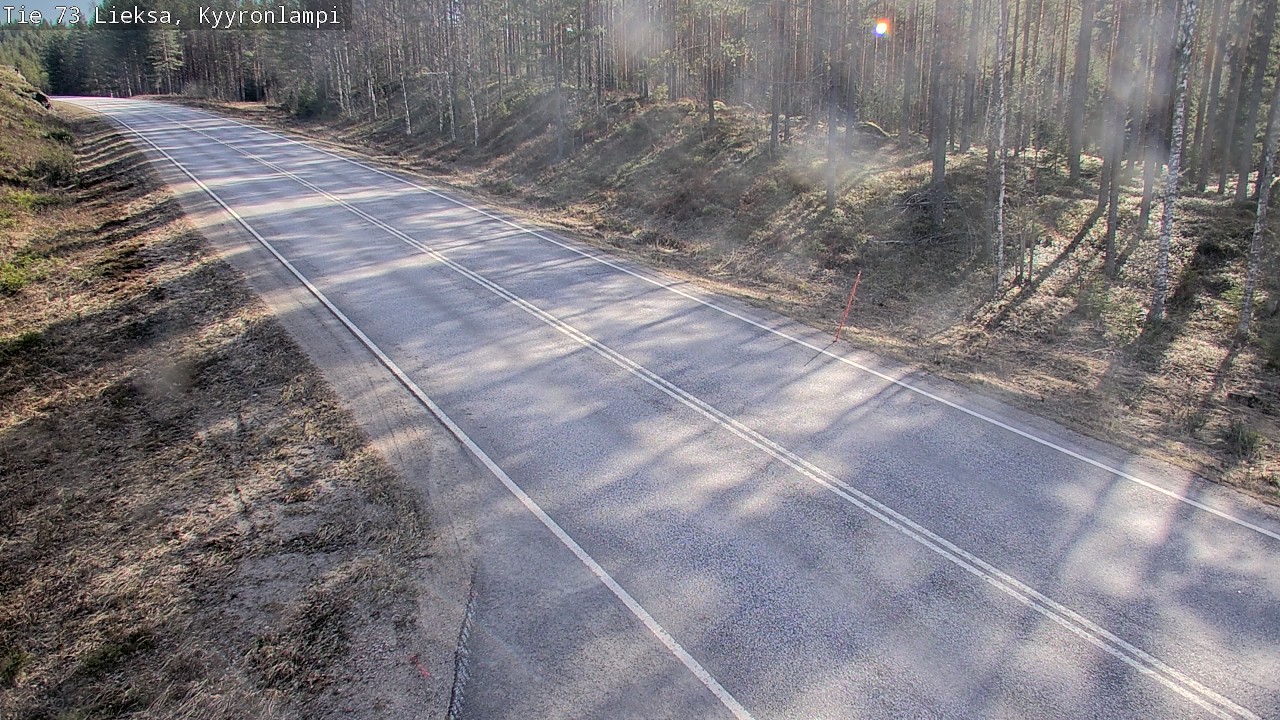 Weather Camera Image Väg 73 Lieksa, Kyyrönlampi, Lieksa, Pohjois-Karjala