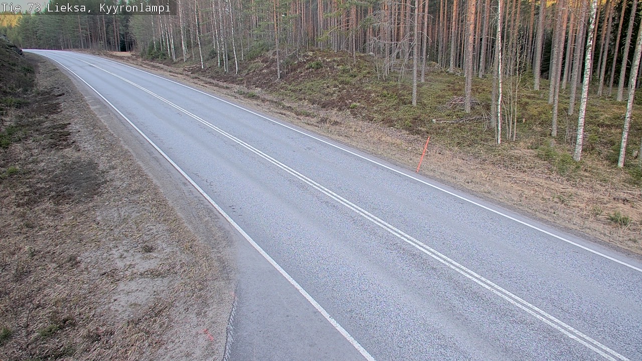 Weather Camera Image Road 73 Lieksa, Kyyrönlampi, Lieksa, Pohjois-Karjala
