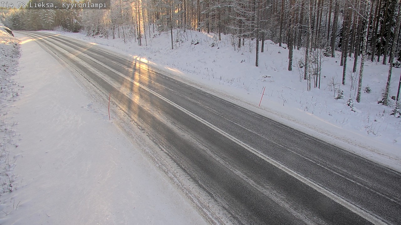 Weather Camera Image Väg 73 Lieksa, Kyyrönlampi, Lieksa, Pohjois-Karjala