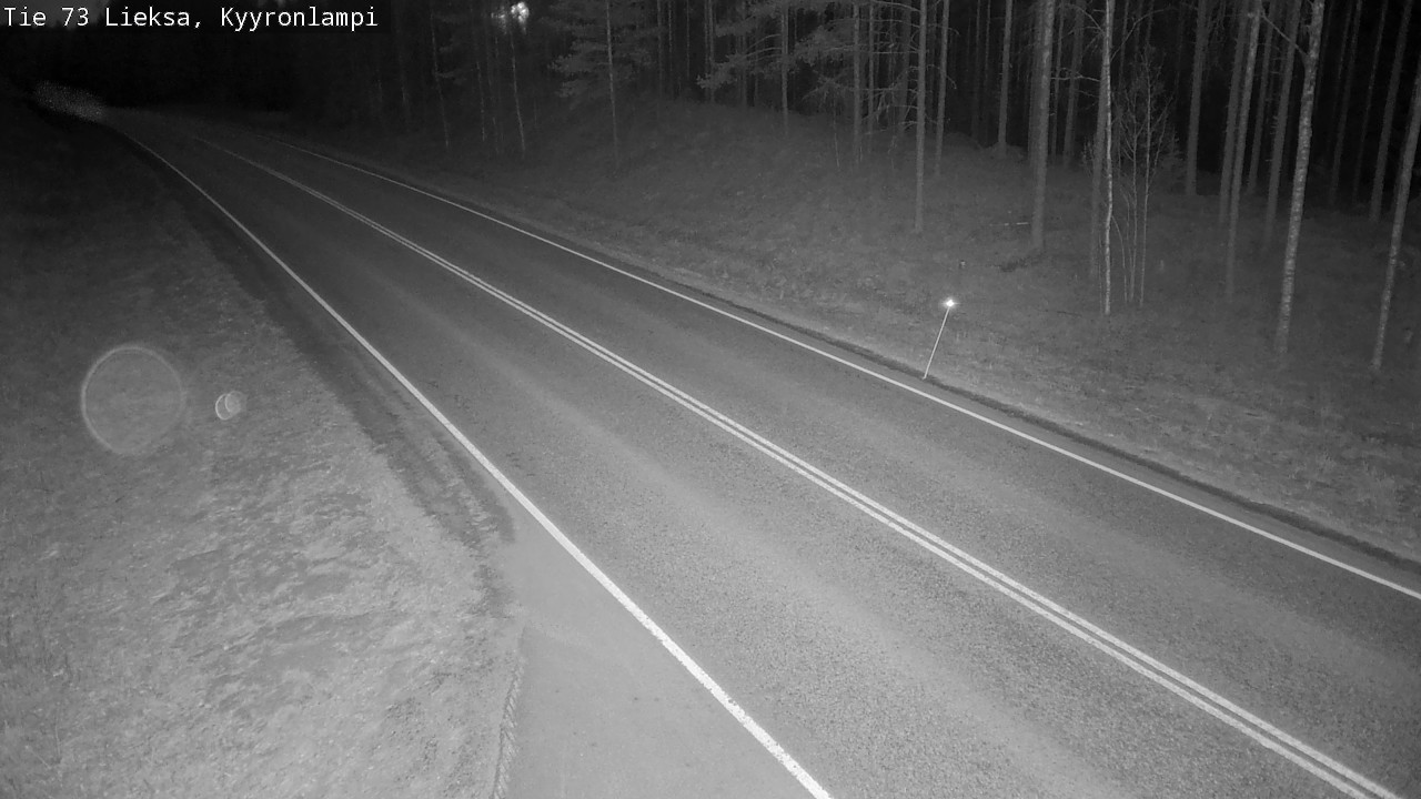 Weather Camera Image Väg 73 Lieksa, Kyyrönlampi, Lieksa, Pohjois-Karjala