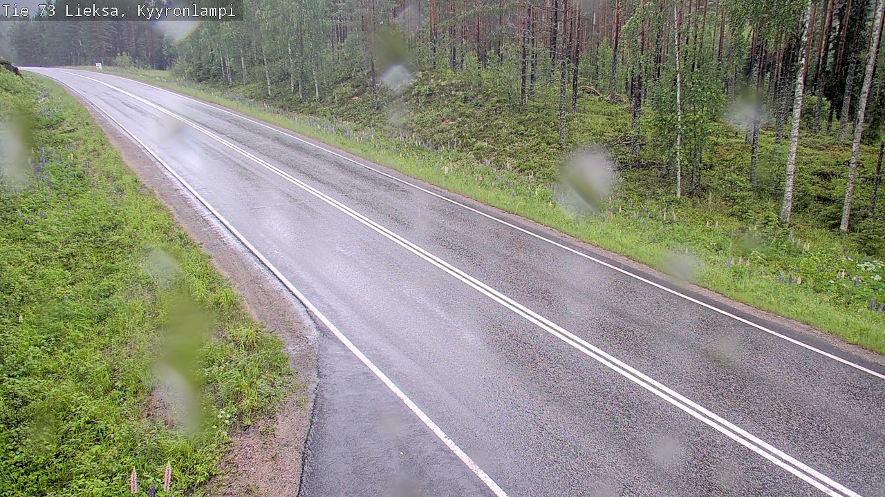 Weather Camera Image Road 73 Lieksa, Kyyrönlampi, Lieksa, Pohjois-Karjala