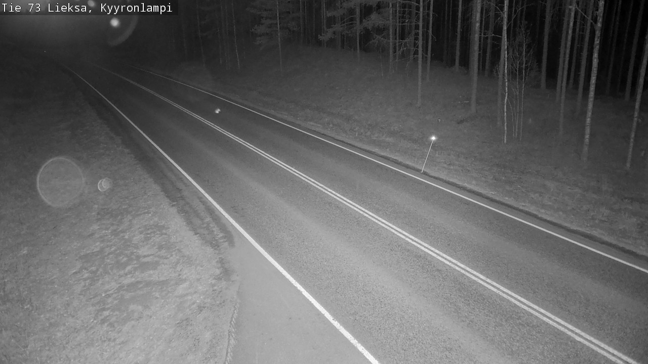 Weather Camera Image Väg 73 Lieksa, Kyyrönlampi, Lieksa, Pohjois-Karjala