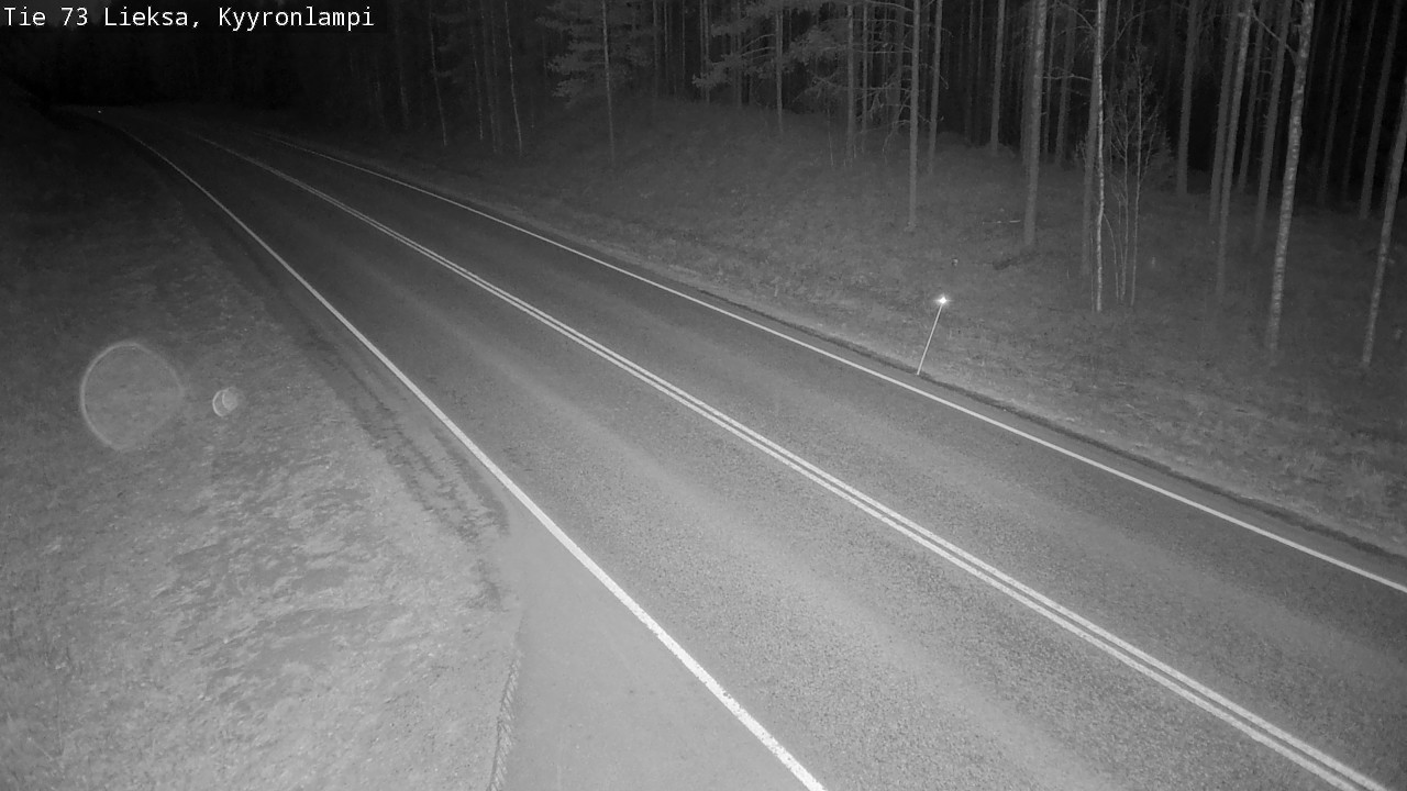 Weather Camera Image Väg 73 Lieksa, Kyyrönlampi, Lieksa, Pohjois-Karjala