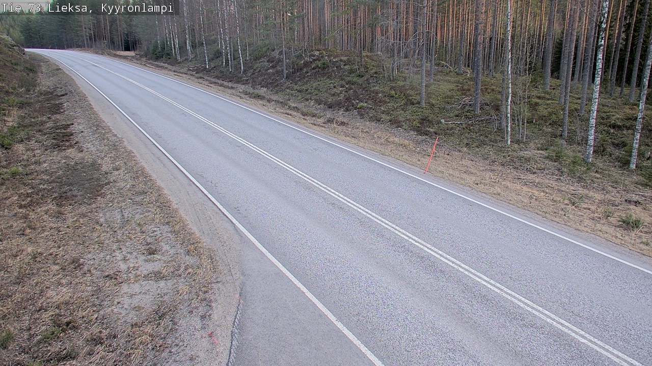 Weather Camera Image Väg 73 Lieksa, Kyyrönlampi, Lieksa, Pohjois-Karjala