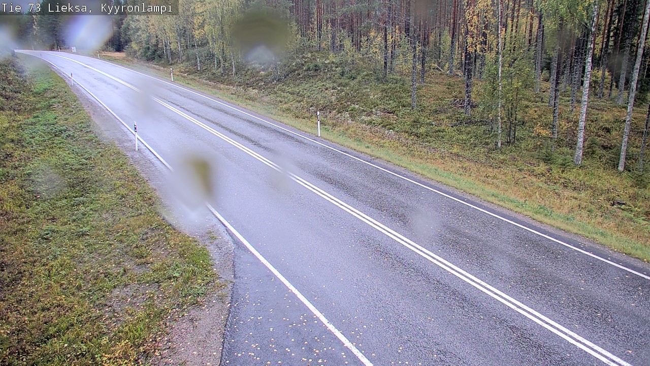 Weather Camera Image Road 73 Lieksa, Kyyrönlampi, Lieksa, Pohjois-Karjala