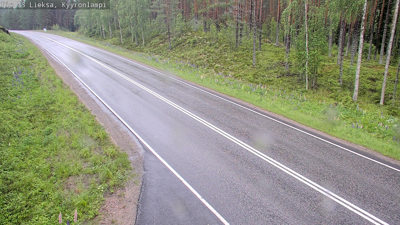 Weather Camera Image Road 73 Lieksa, Kyyrönlampi, Lieksa, Pohjois-Karjala