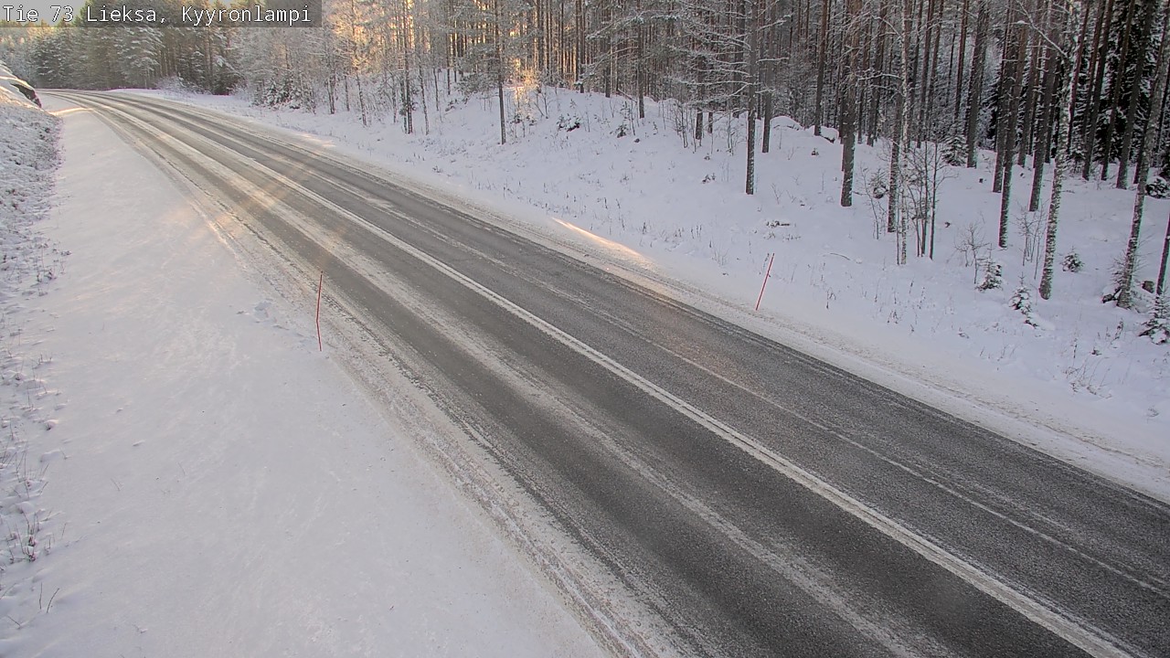 Weather Camera Image Väg 73 Lieksa, Kyyrönlampi, Lieksa, Pohjois-Karjala