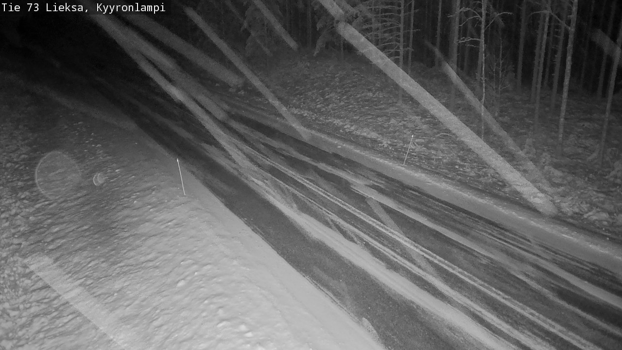 Weather Camera Image Väg 73 Lieksa, Kyyrönlampi, Lieksa, Pohjois-Karjala