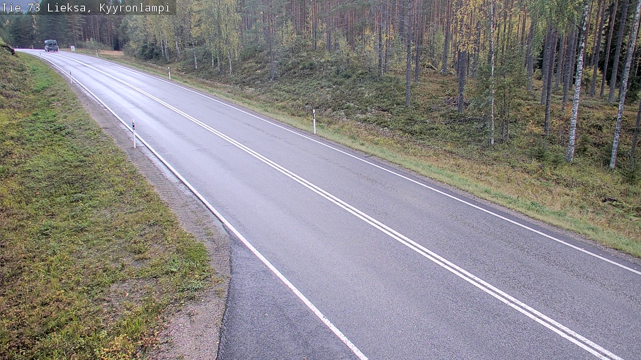 Weather Camera Image Road 73 Lieksa, Kyyrönlampi, Lieksa, Pohjois-Karjala