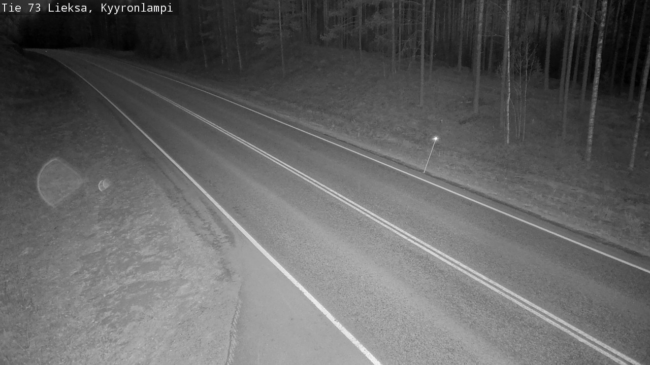 Weather Camera Image Väg 73 Lieksa, Kyyrönlampi, Lieksa, Pohjois-Karjala