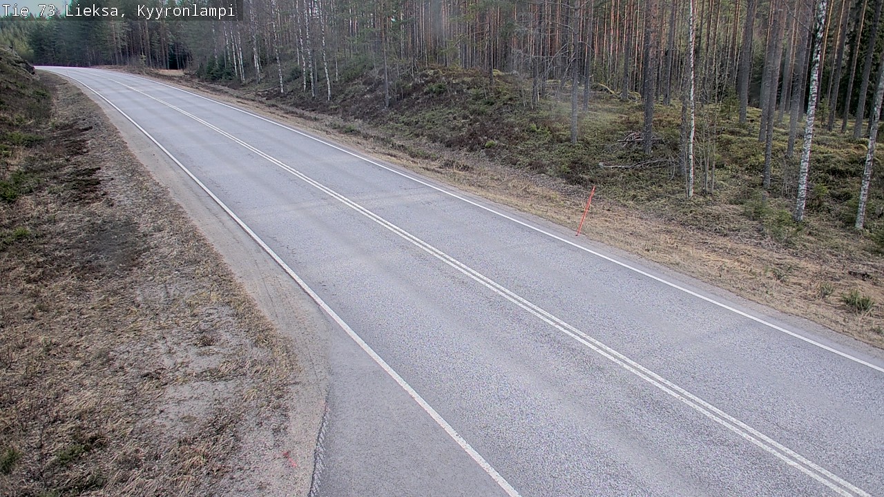 Weather Camera Image Väg 73 Lieksa, Kyyrönlampi, Lieksa, Pohjois-Karjala