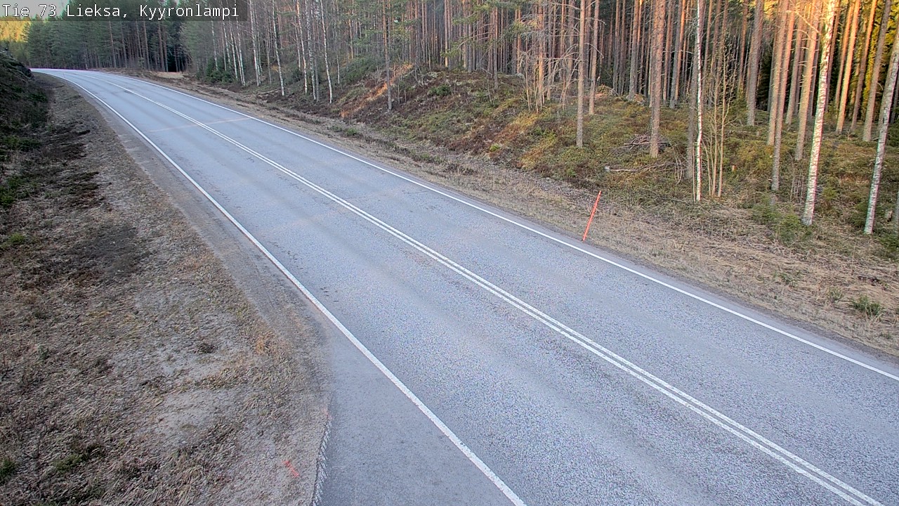 Weather Camera Image Road 73 Lieksa, Kyyrönlampi, Lieksa, Pohjois-Karjala