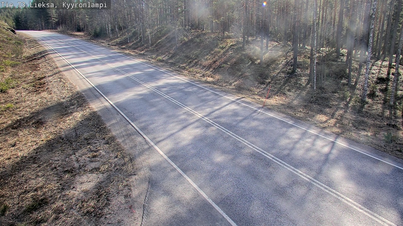Weather Camera Image Väg 73 Lieksa, Kyyrönlampi, Lieksa, Pohjois-Karjala