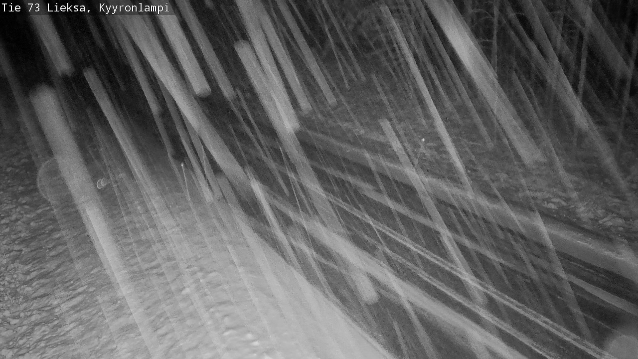 Weather Camera Image Väg 73 Lieksa, Kyyrönlampi, Lieksa, Pohjois-Karjala