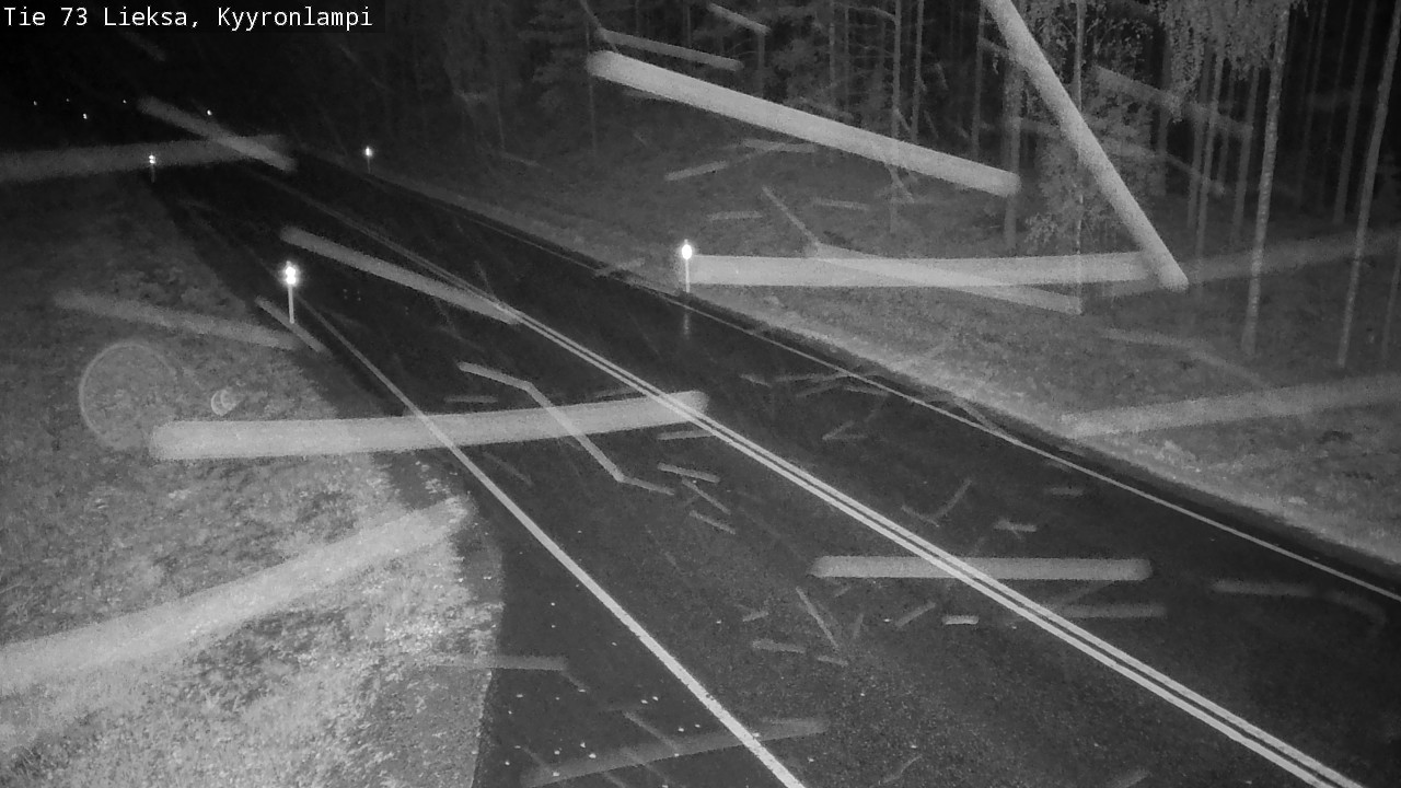 Weather Camera Image Road 73 Lieksa, Kyyrönlampi, Lieksa, Pohjois-Karjala