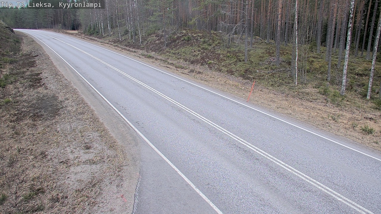 Weather Camera Image Väg 73 Lieksa, Kyyrönlampi, Lieksa, Pohjois-Karjala