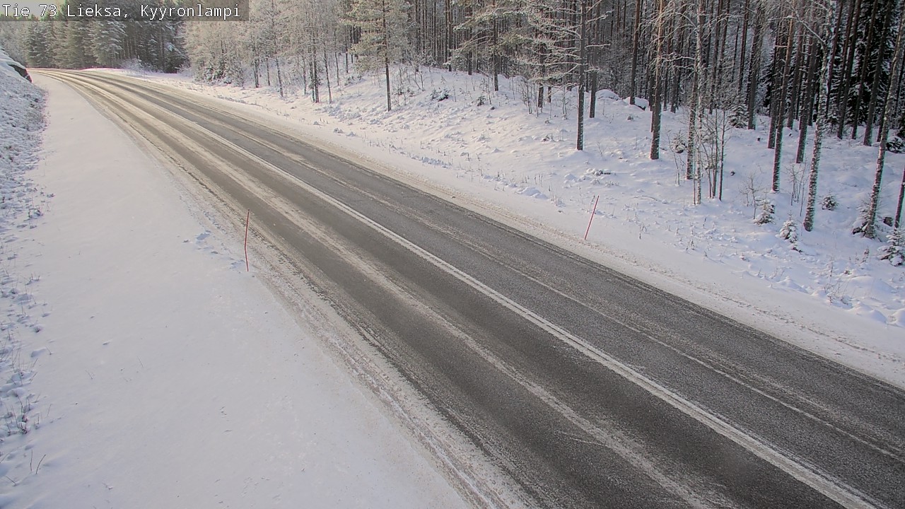Weather Camera Image Road 73 Lieksa, Kyyrönlampi, Lieksa, Pohjois-Karjala