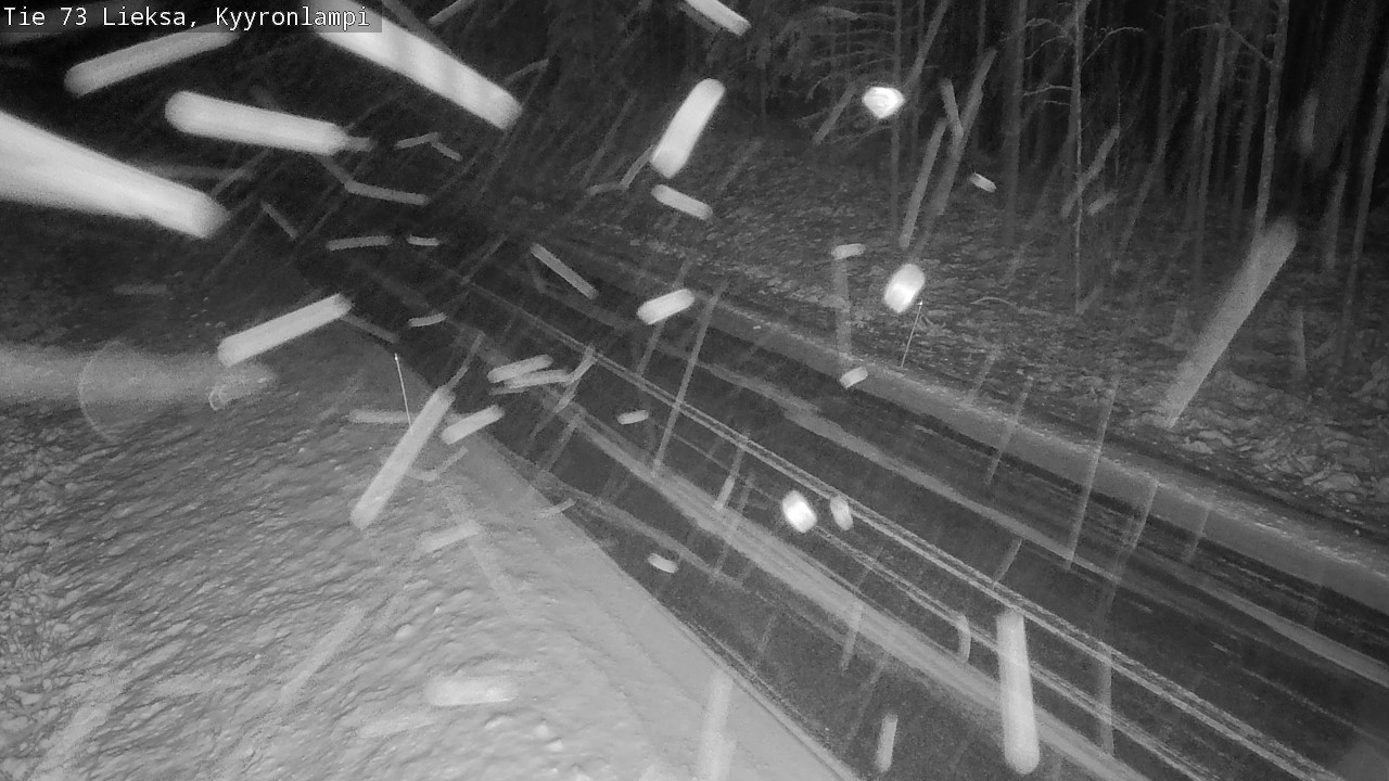 Weather Camera Image Väg 73 Lieksa, Kyyrönlampi, Lieksa, Pohjois-Karjala