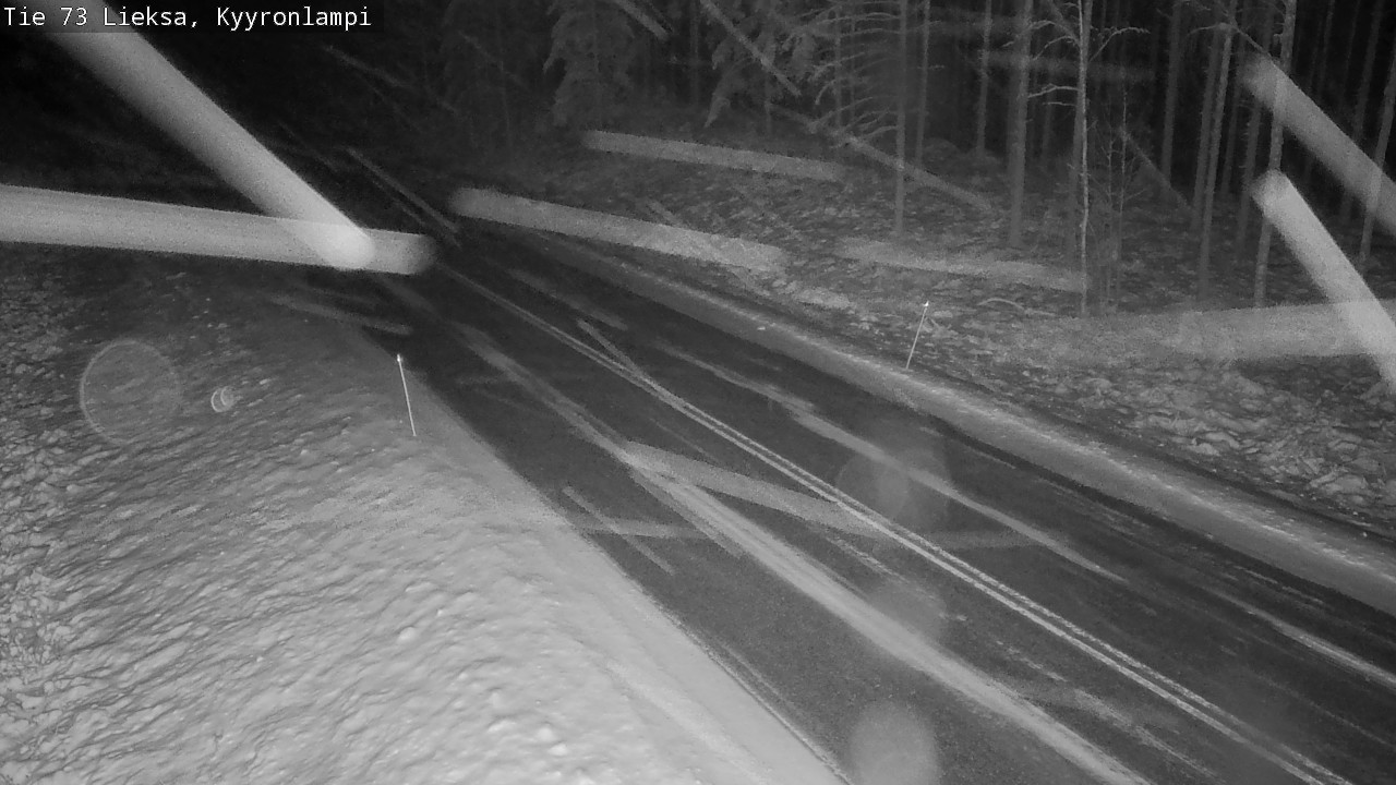 Weather Camera Image Väg 73 Lieksa, Kyyrönlampi, Lieksa, Pohjois-Karjala