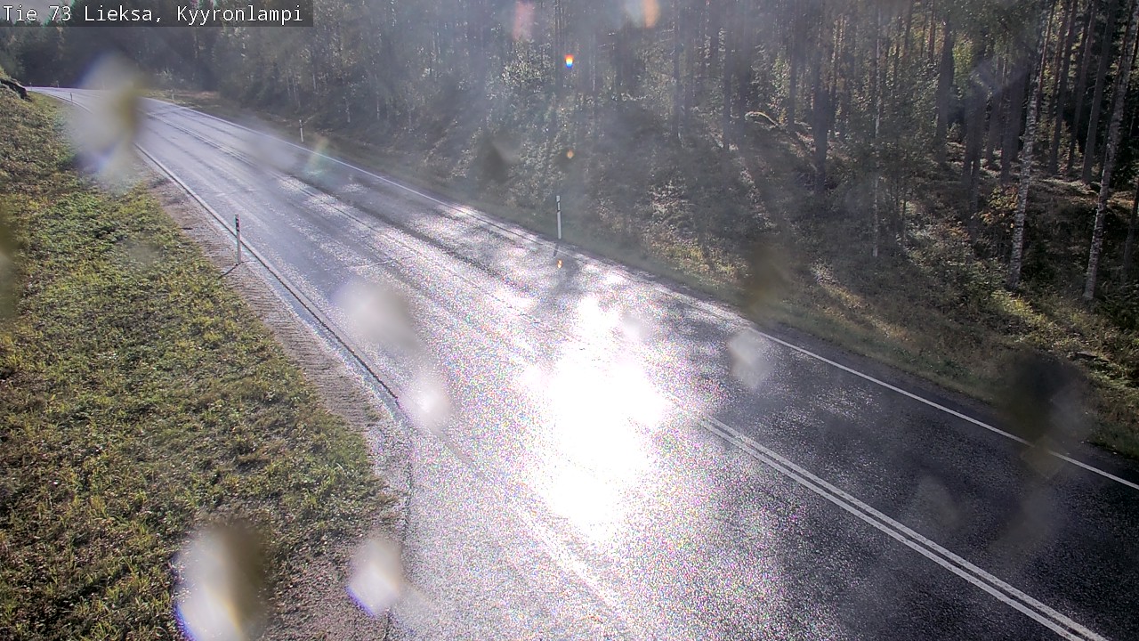 Weather Camera Image Road 73 Lieksa, Kyyrönlampi, Lieksa, Pohjois-Karjala