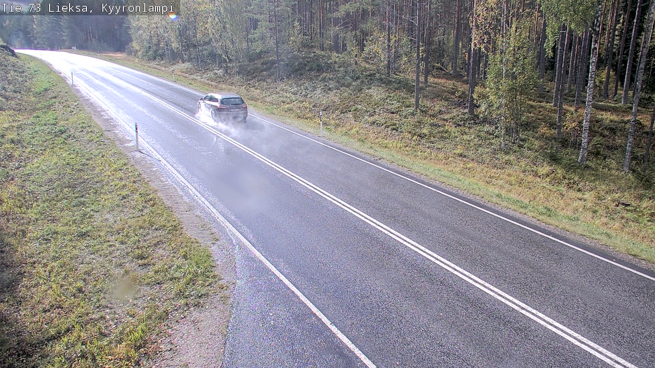 Weather Camera Image Road 73 Lieksa, Kyyrönlampi, Lieksa, Pohjois-Karjala