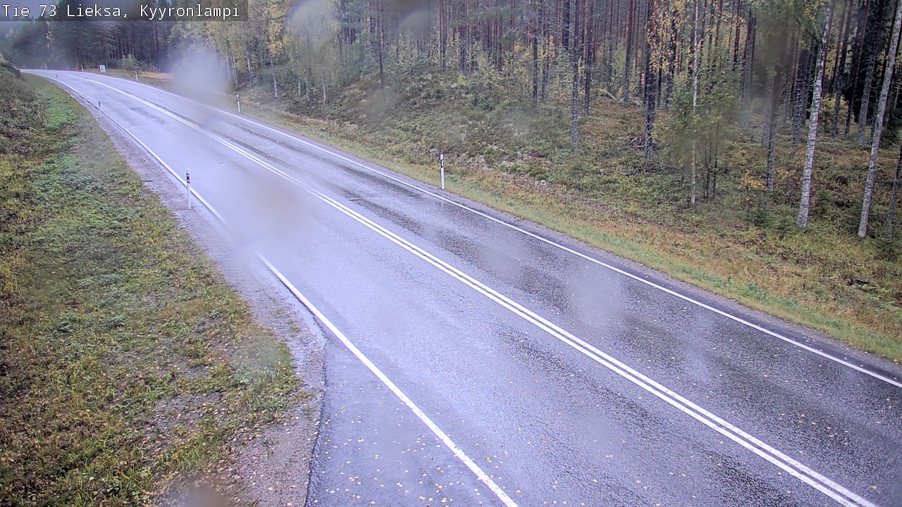 Weather Camera Image Road 73 Lieksa, Kyyrönlampi, Lieksa, Pohjois-Karjala