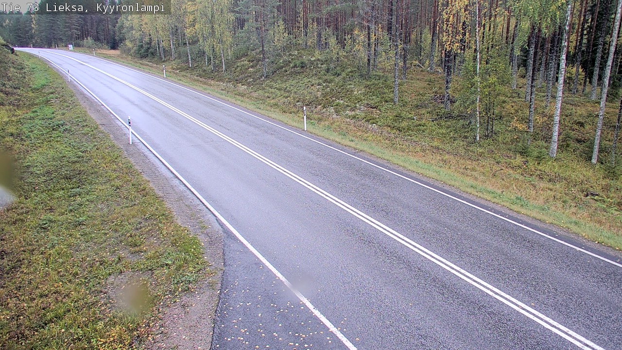 Weather Camera Image Road 73 Lieksa, Kyyrönlampi, Lieksa, Pohjois-Karjala