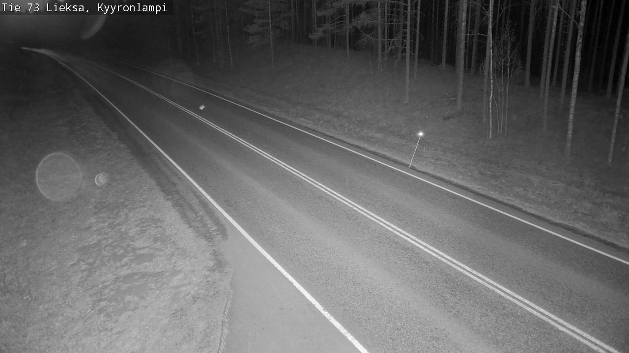 Weather Camera Image Väg 73 Lieksa, Kyyrönlampi, Lieksa, Pohjois-Karjala