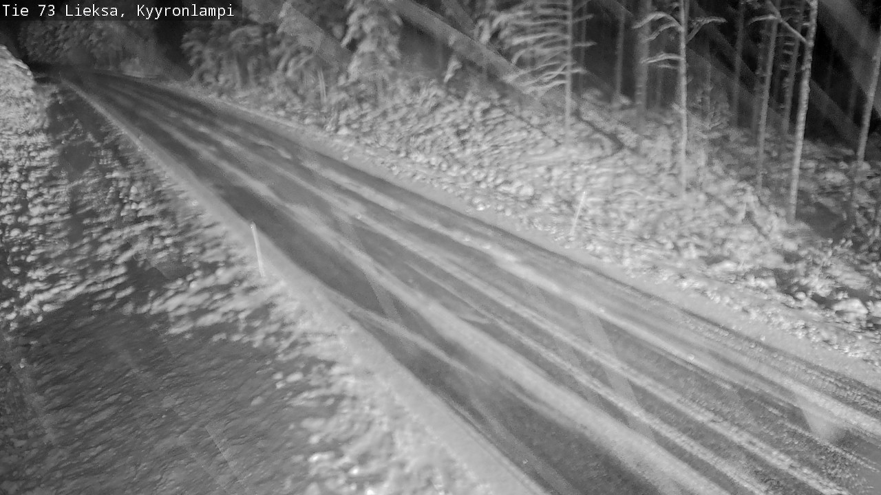 Weather Camera Image Väg 73 Lieksa, Kyyrönlampi, Lieksa, Pohjois-Karjala