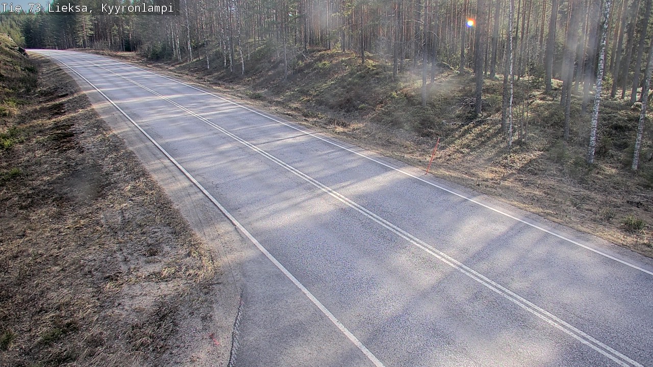 Weather Camera Image Väg 73 Lieksa, Kyyrönlampi, Lieksa, Pohjois-Karjala