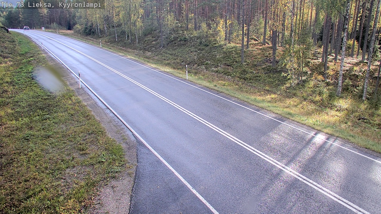 Weather Camera Image Road 73 Lieksa, Kyyrönlampi, Lieksa, Pohjois-Karjala