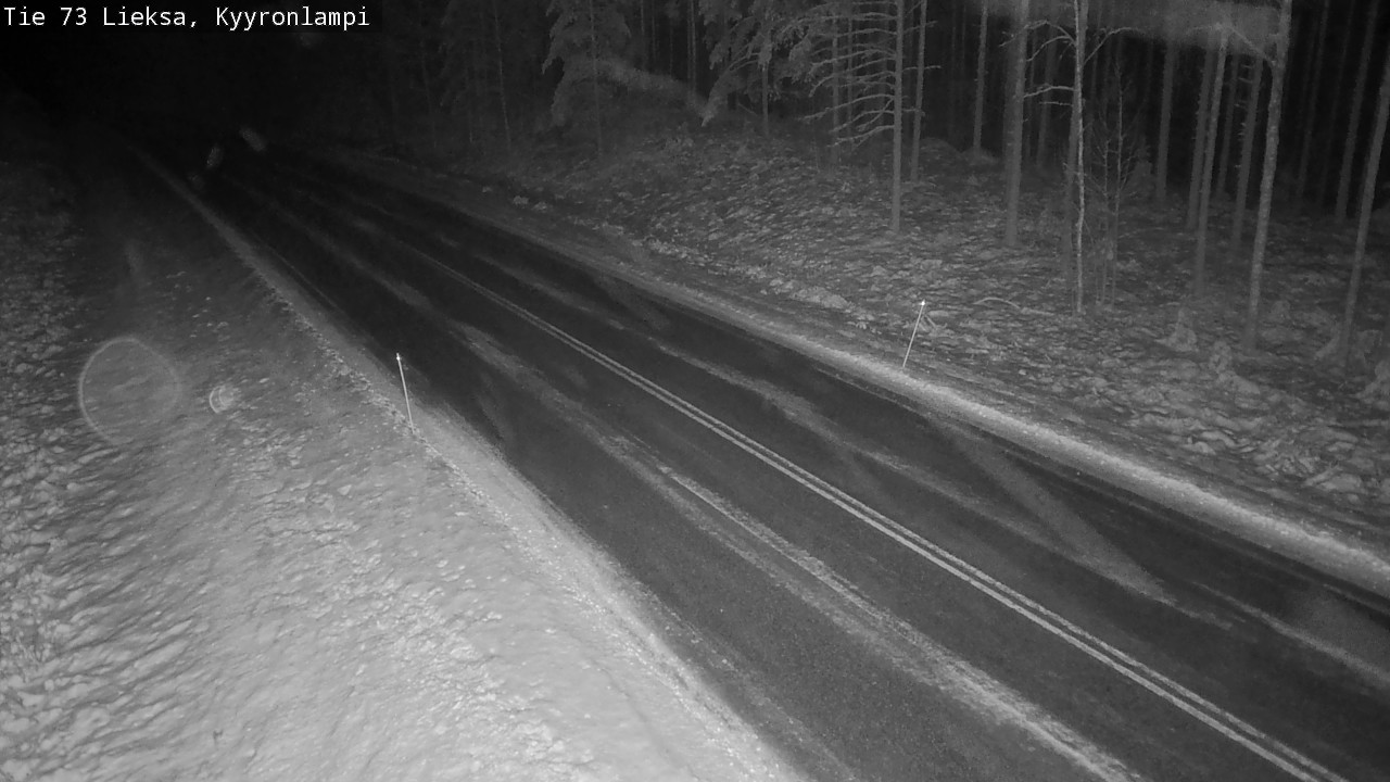 Weather Camera Image Väg 73 Lieksa, Kyyrönlampi, Lieksa, Pohjois-Karjala