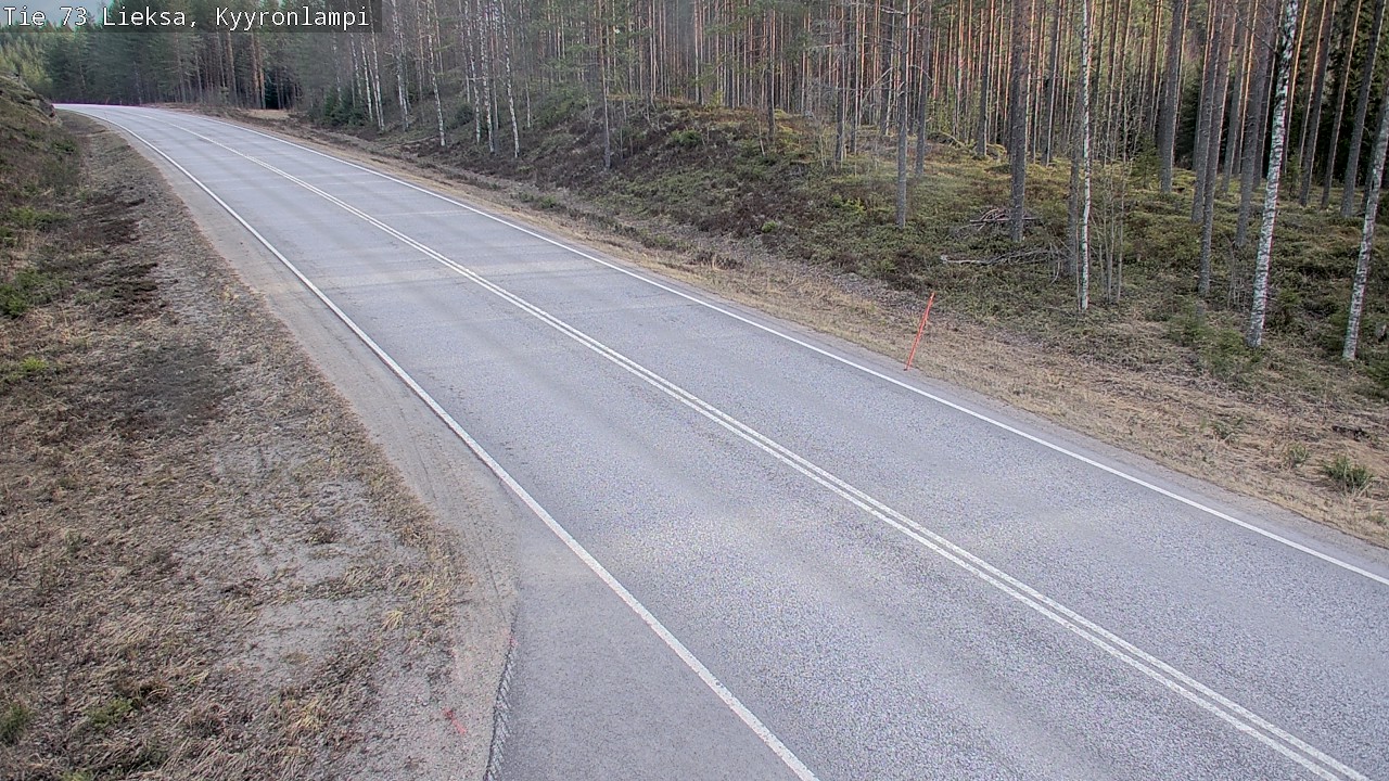 Weather Camera Image Väg 73 Lieksa, Kyyrönlampi, Lieksa, Pohjois-Karjala