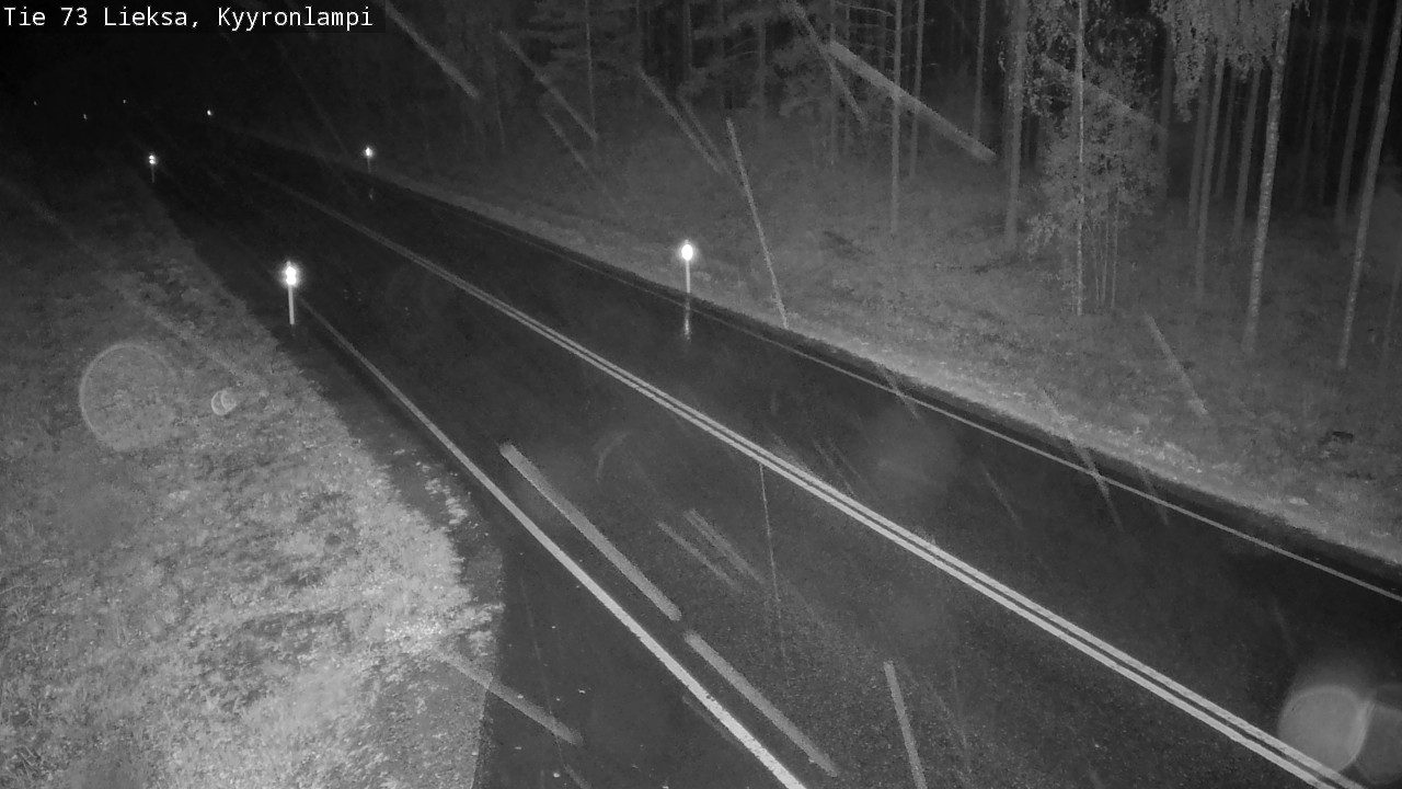 Weather Camera Image Road 73 Lieksa, Kyyrönlampi, Lieksa, Pohjois-Karjala