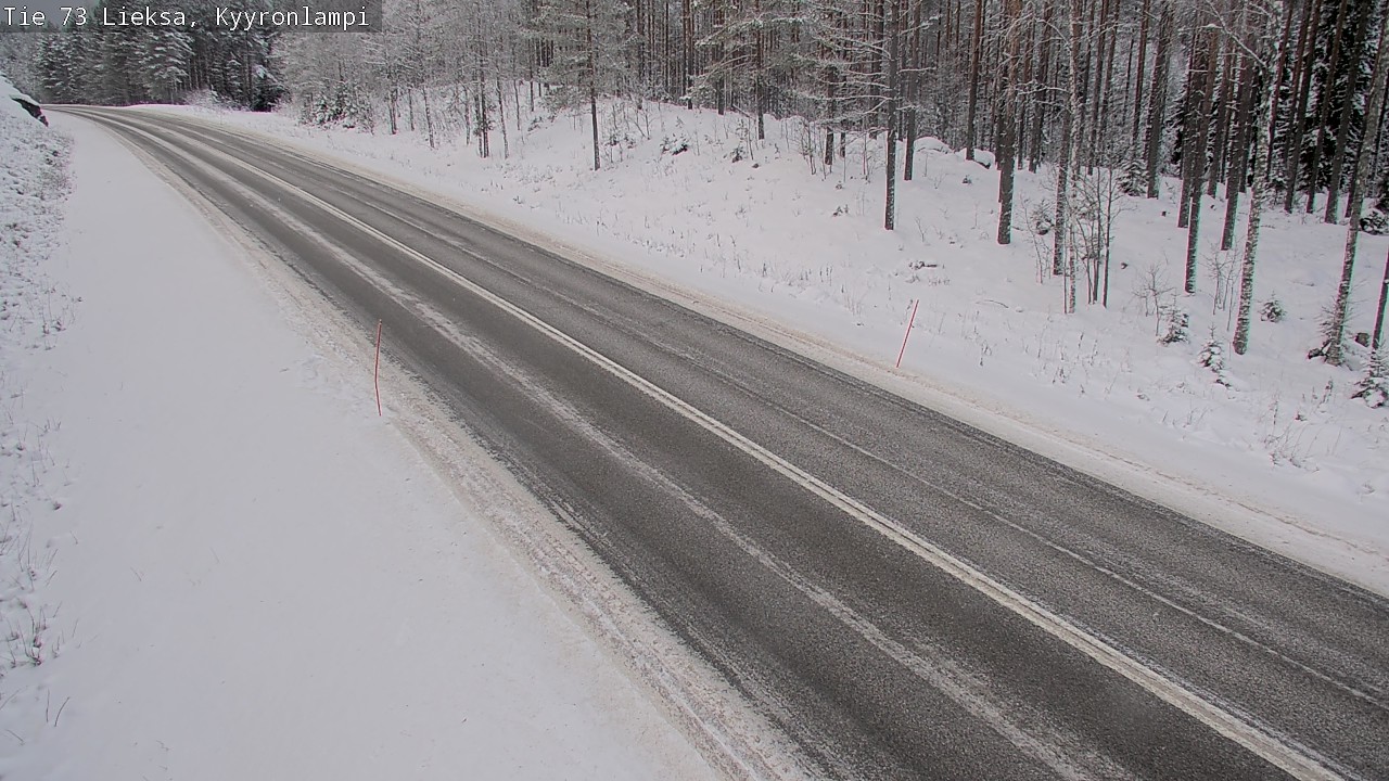 Weather Camera Image Road 73 Lieksa, Kyyrönlampi, Lieksa, Pohjois-Karjala