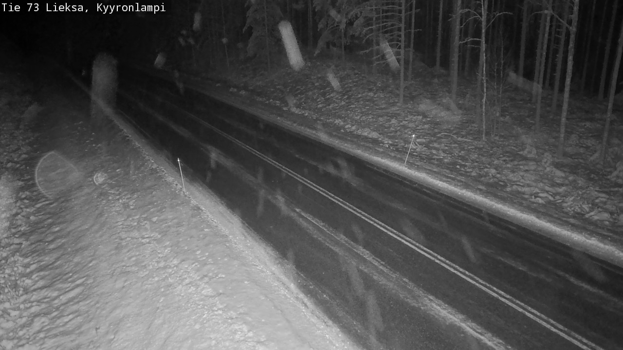 Weather Camera Image Väg 73 Lieksa, Kyyrönlampi, Lieksa, Pohjois-Karjala
