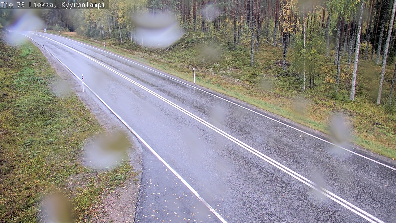 Weather Camera Image Väg 73 Lieksa, Kyyrönlampi, Lieksa, Pohjois-Karjala