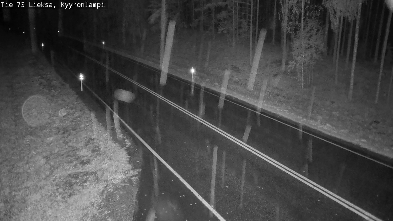 Weather Camera Image Road 73 Lieksa, Kyyrönlampi, Lieksa, Pohjois-Karjala