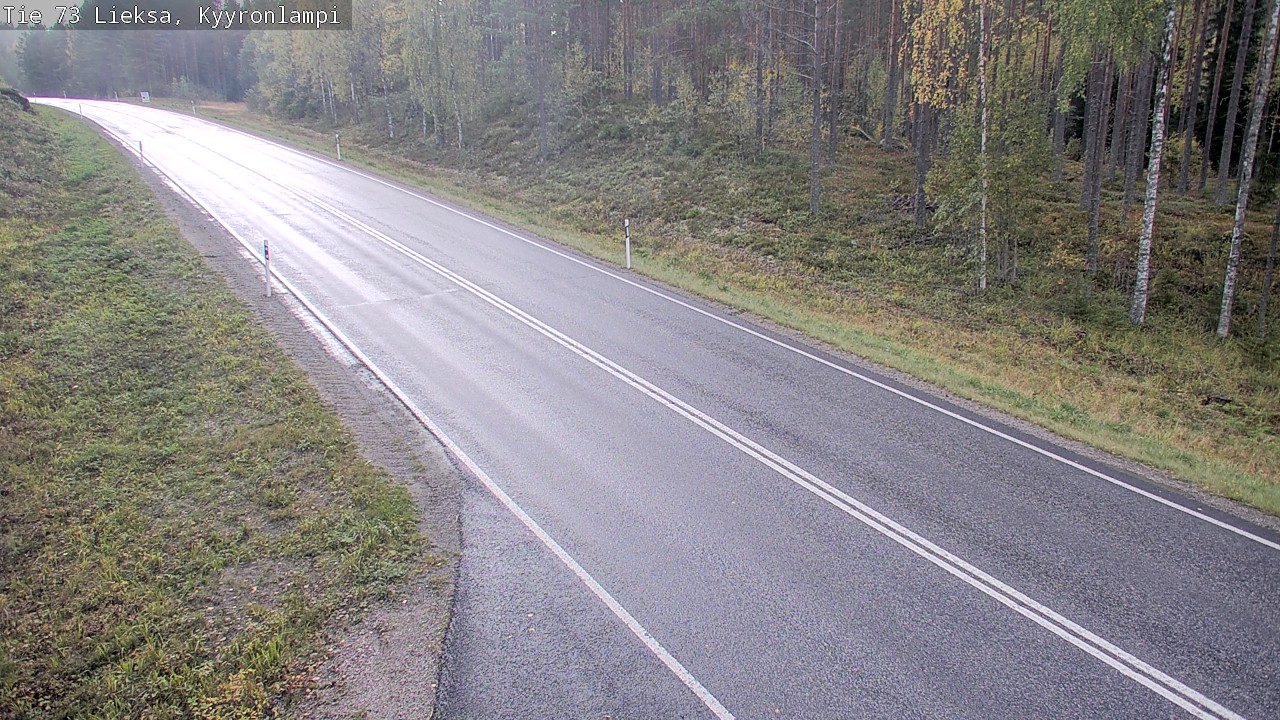 Weather Camera Image Road 73 Lieksa, Kyyrönlampi, Lieksa, Pohjois-Karjala