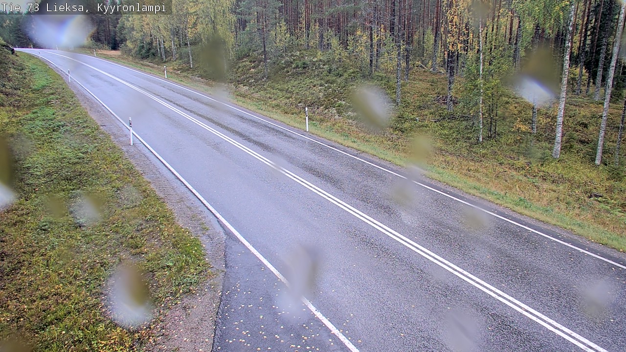 Weather Camera Image Road 73 Lieksa, Kyyrönlampi, Lieksa, Pohjois-Karjala