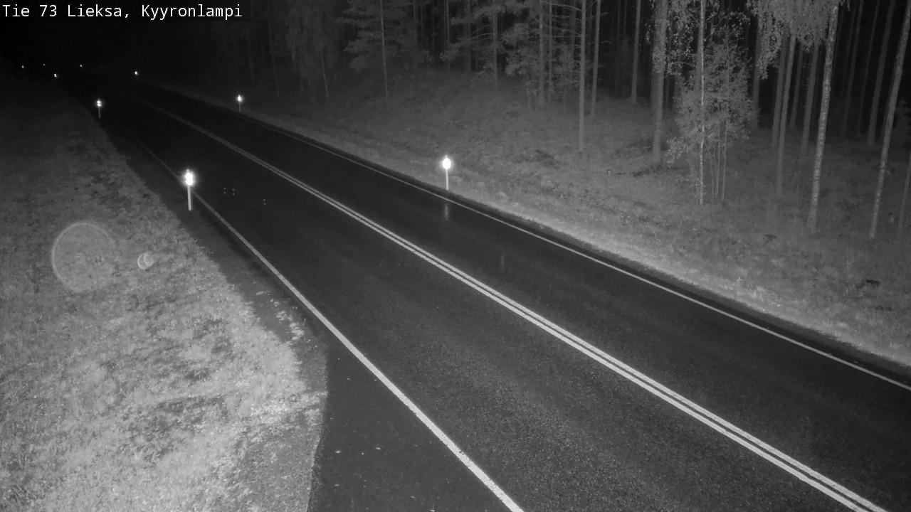 Weather Camera Image Road 73 Lieksa, Kyyrönlampi, Lieksa, Pohjois-Karjala