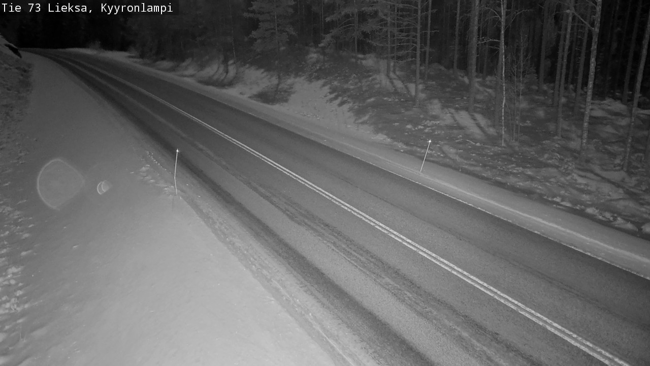 Weather Camera Image Road 73 Lieksa, Kyyrönlampi, Lieksa, Pohjois-Karjala