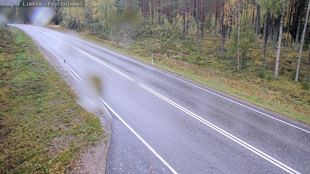 Weather Camera Image Road 73 Lieksa, Kyyrönlampi, Lieksa, Pohjois-Karjala